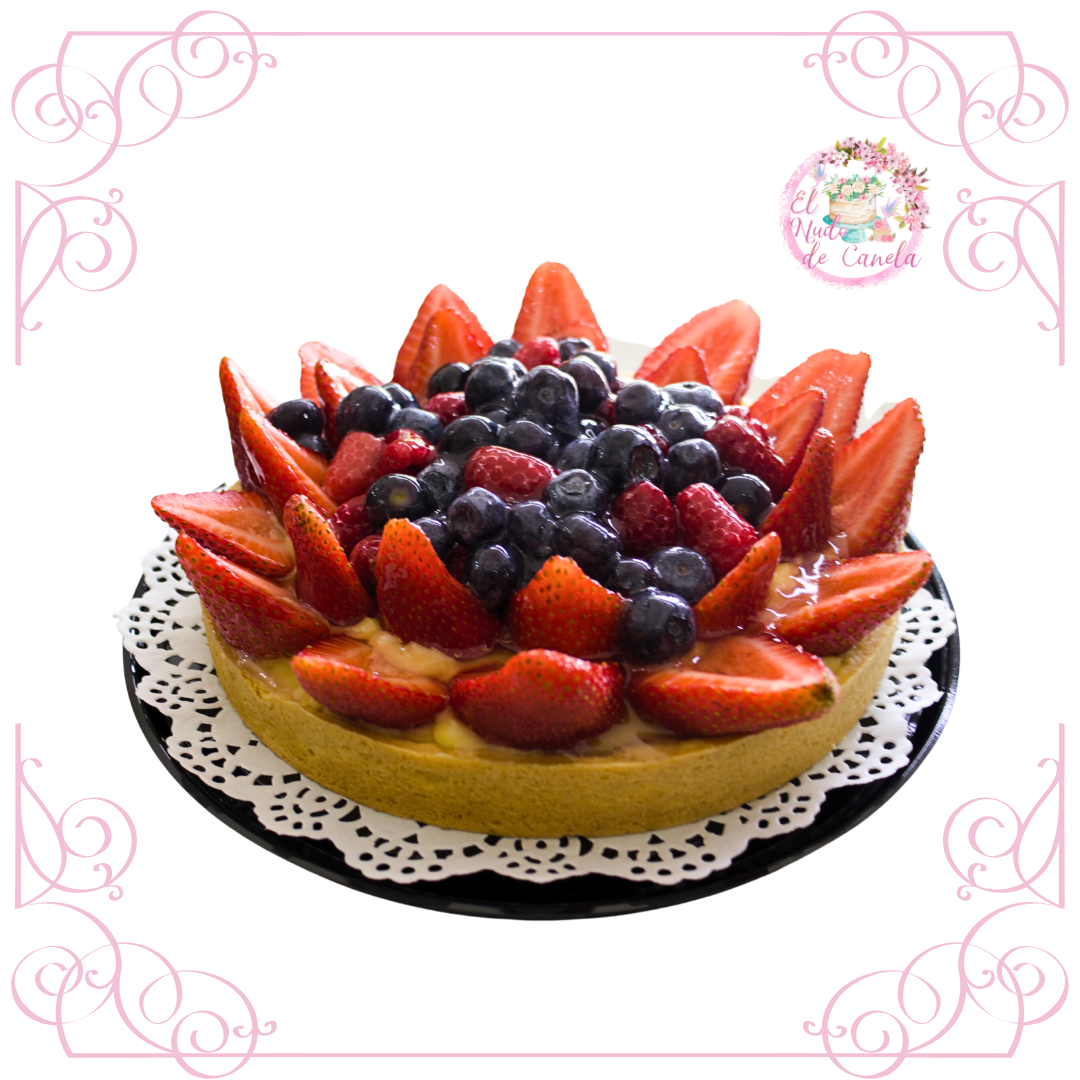 Tartaleta de frutos rojos y crema pastelera